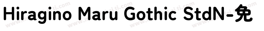 Hiragino Maru Gothic StdN字体转换